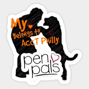 ACCT Philly Pen Pals Heart Sticker